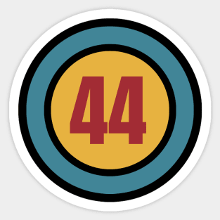 The Number 44 - Forty Four - forty fourth - 44th Sticker